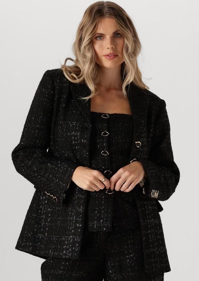 Fabienne Chapot geruite getailleerde blazer Cher zwart - Foto 4