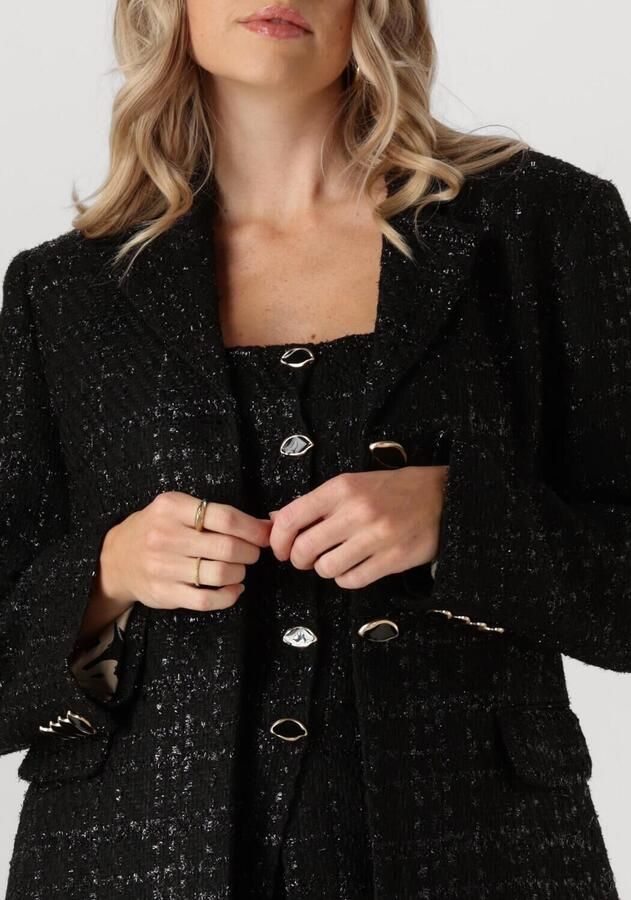 Fabienne Chapot geruite getailleerde blazer Cher zwart - Foto 2