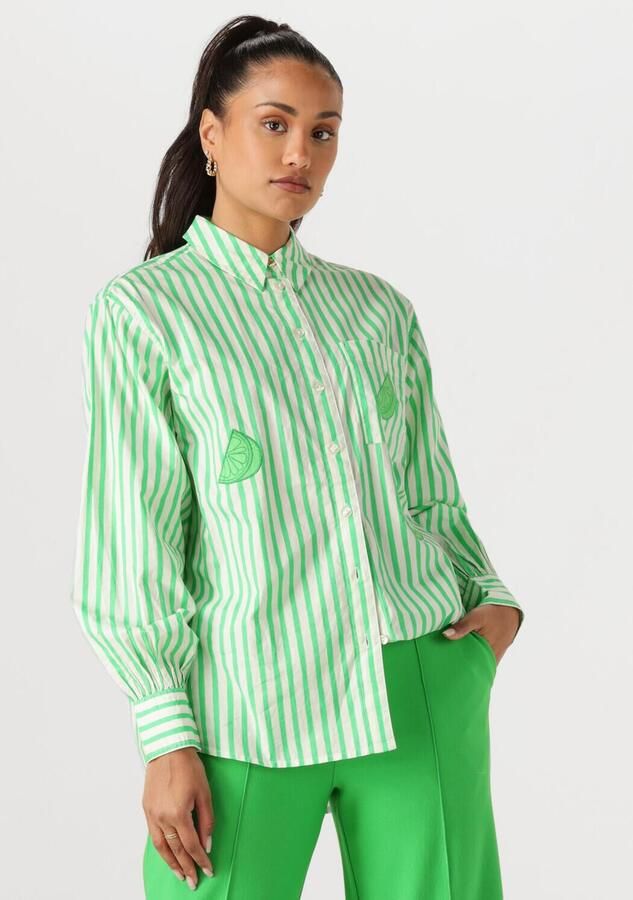 Fabienne Chapot Alex Blouse Lange Mouw Stijlvol Green Dames - Foto 4