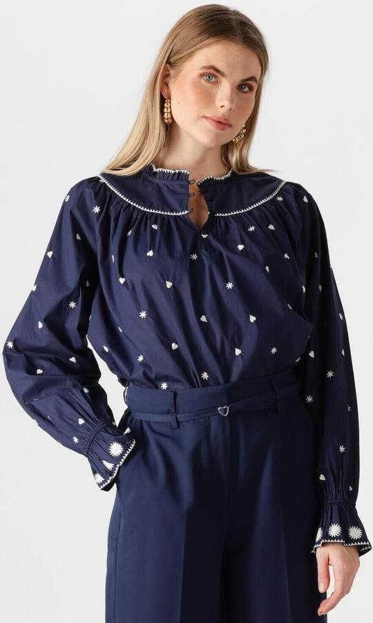 FABIENNE CHAPOT Dames Blouses Maisy Top Donkerblauw - Foto 4