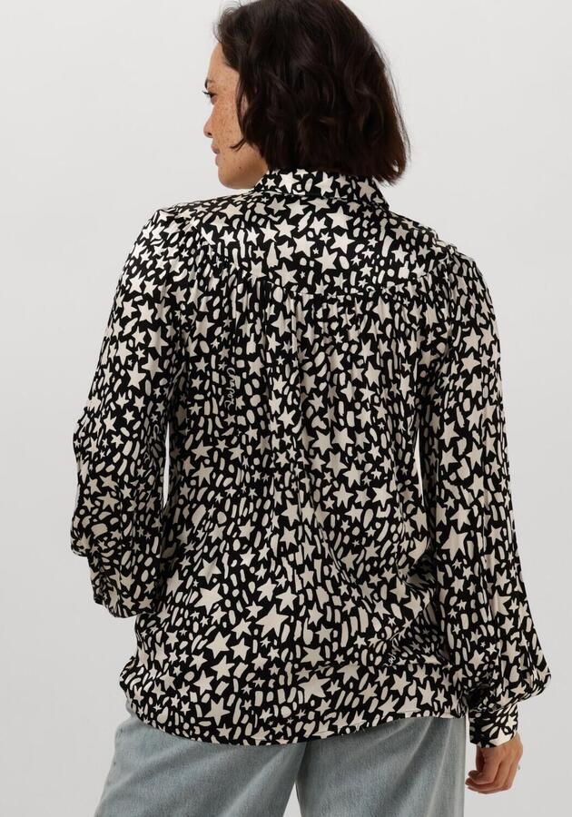 Fabienne Chapot Sterrenprint Lange Mouw Blouse Black Dames