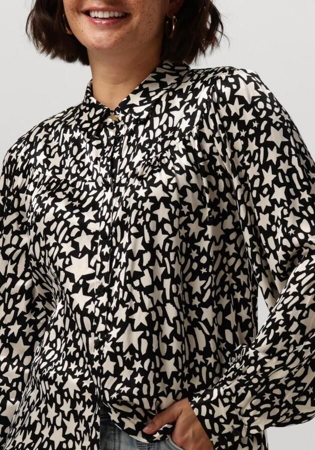 Fabienne Chapot Sterrenprint Lange Mouw Blouse Black Dames - Foto 2