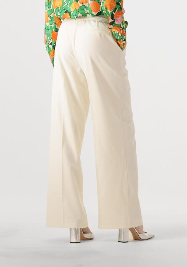 Fabienne Chapot wide leg regular waist pantalon crème