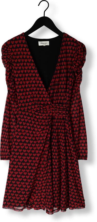 Fabienne Chapot jurk Flake met hartjes rood zwart - Foto 3