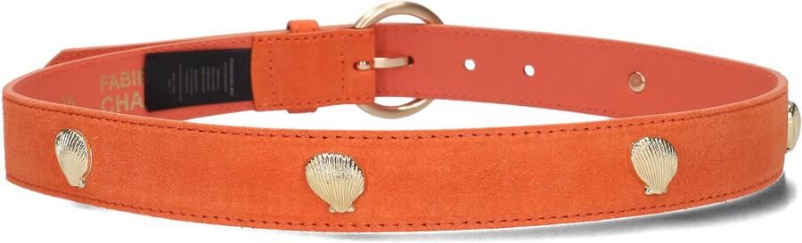 Fabienne Chapot Studded Shell Riem in Oranje Orange Dames - Foto 2