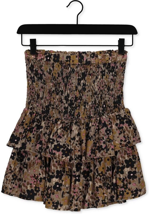 Fabienne Chapot Gerimpelde rok met elastische taille Brown Dames - Foto 3