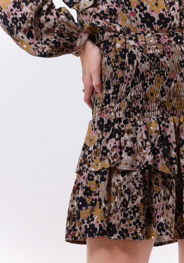 Fabienne Chapot Gerimpelde rok met elastische taille Brown Dames - Foto 2