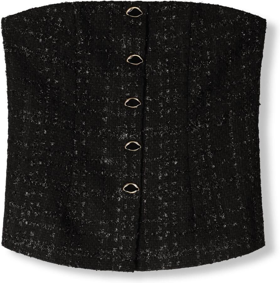 FABIENNE CHAPOT Dames Tops & T-shirts Twinnie Tweed Top Zwart