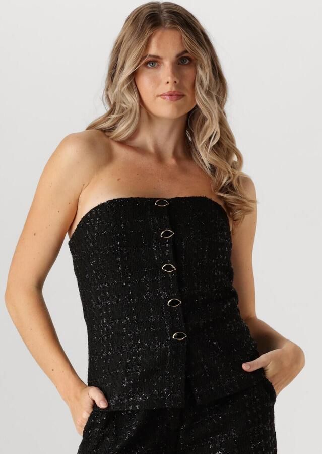 FABIENNE CHAPOT Dames Tops & T-shirts Twinnie Tweed Top Zwart - Foto 4