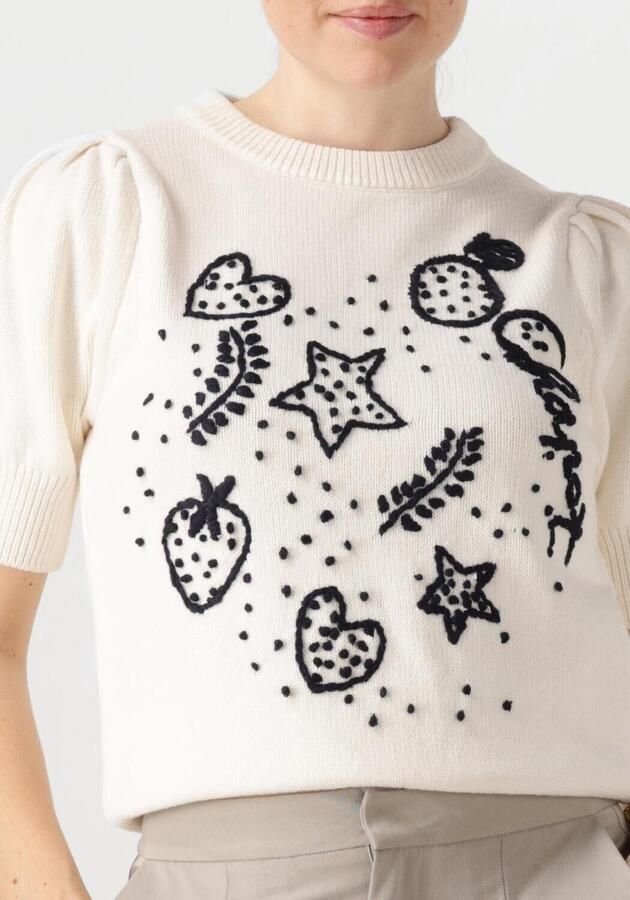 FABIENNE CHAPOT Dames Truien & Vesten Edo Short Sleeve Pullover Wit - Foto 2