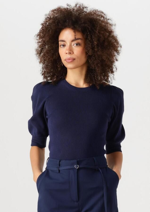FABIENNE CHAPOT Dames Truien & Vesten Lillian Short Sleeve Pullover Donkerblauw - Foto 4