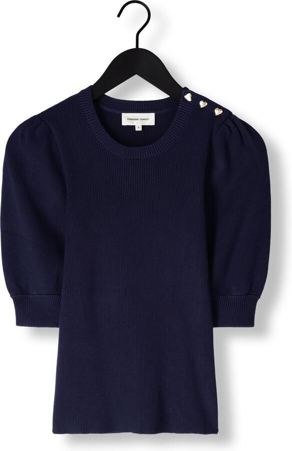 FABIENNE CHAPOT Dames Truien & Vesten Lillian Short Sleeve Pullover Donkerblauw - Foto 3