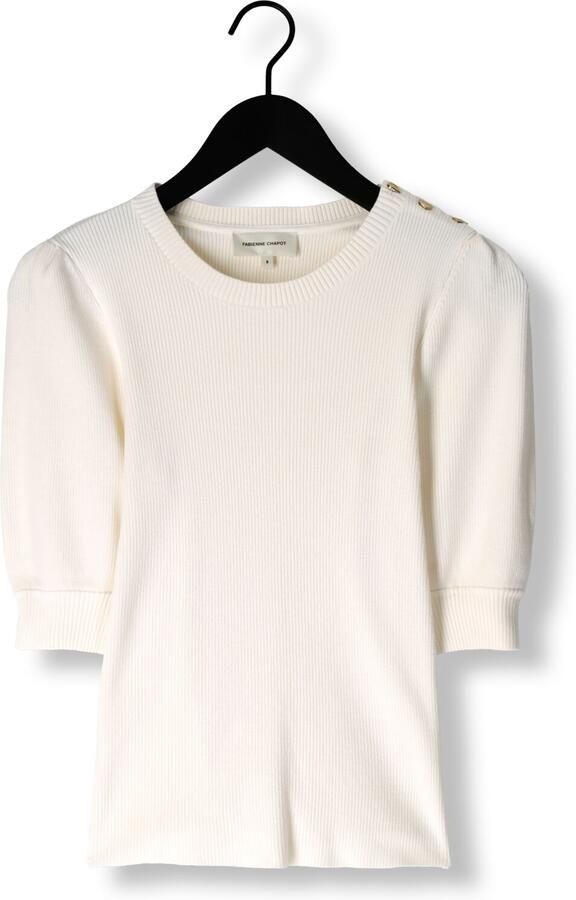 FABIENNE CHAPOT Dames Truien & Vesten Lillian Short Sleeve Pullover Wit - Foto 2
