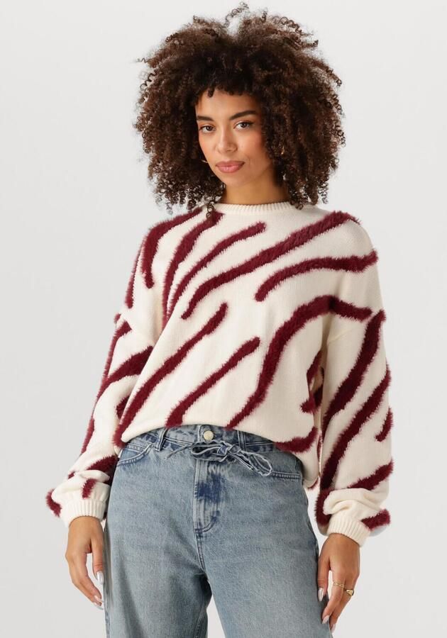 FABIENNE CHAPOT Dames Truien & Vesten Zebra Pullover Creme - Foto 4