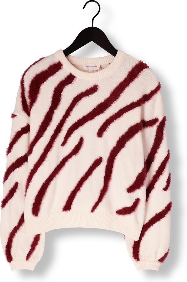 FABIENNE CHAPOT Dames Truien & Vesten Zebra Pullover Creme - Foto 3