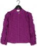 Fabienne Chapot geweven blouse Fien Leo met borduursels fuchsia - Thumbnail 1