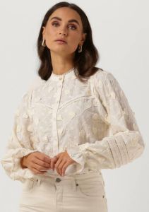 Fabienne Chapot blouse Joan met 3D applicatie gebroken wit