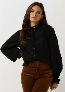 Fabienne Chapot blouse Joan met hartjes en borduursels zwart