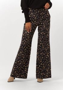 Fabienne Chapot high waist flared broek Puck van gerecycled polyester zwart