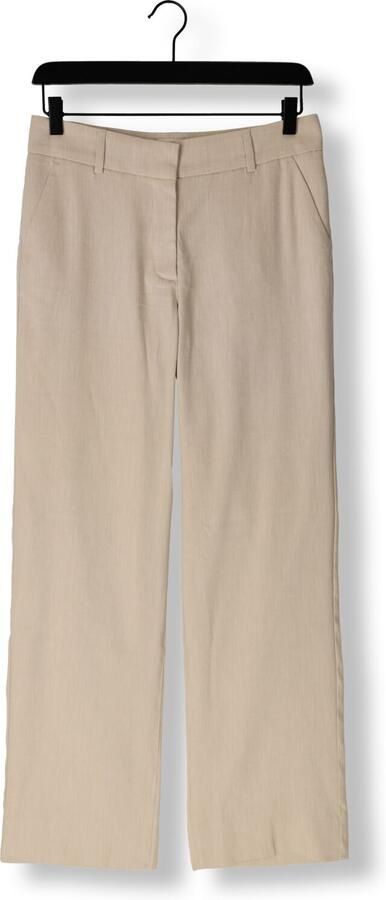 Fiveunits Elegante Zandkleurige Linnen Broek Beige Dames - Foto 2