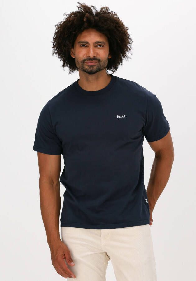 FORÉT Forét Heren Polo's & T-shirts Air T-shirt Donkerblauw