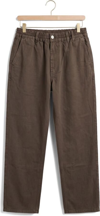FORÉT Forét Heren Broeken Clay Twill Pants Bruin - Foto 4