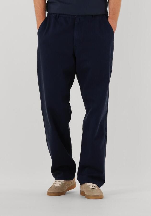FORÉT Forét Heren Broeken Clay Twill Pants Donkerblauw - Foto 4