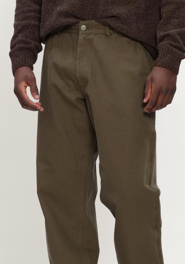 FORÉT Forét Heren Broeken Clay Twill Pants Olijf - Foto 3