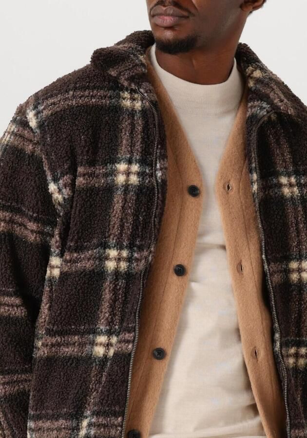 FORÉT Forét Heren Jassen Cabin Zip Fleece Bruin - Foto 3