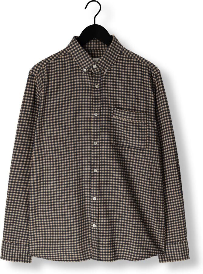 FORÉT Forét Heren Overhemden Creek Flannel Shirt Bruin