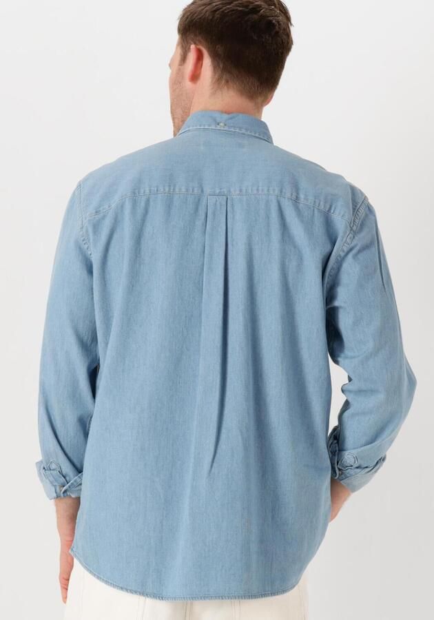 FORÉT Forét Heren Overhemden Hornet Chambray Shirt Lichtblauw