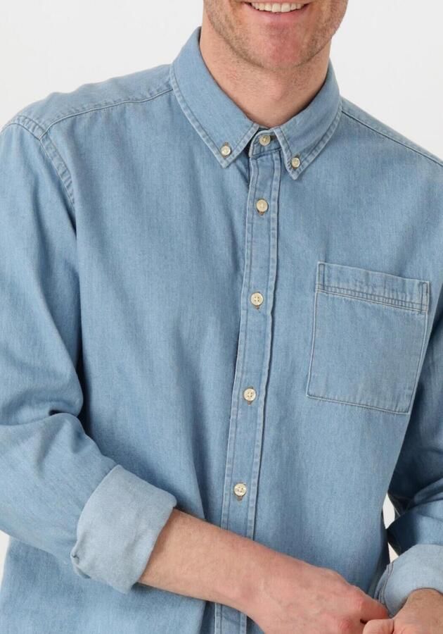 FORÉT Forét Heren Overhemden Hornet Chambray Shirt Lichtblauw - Foto 2