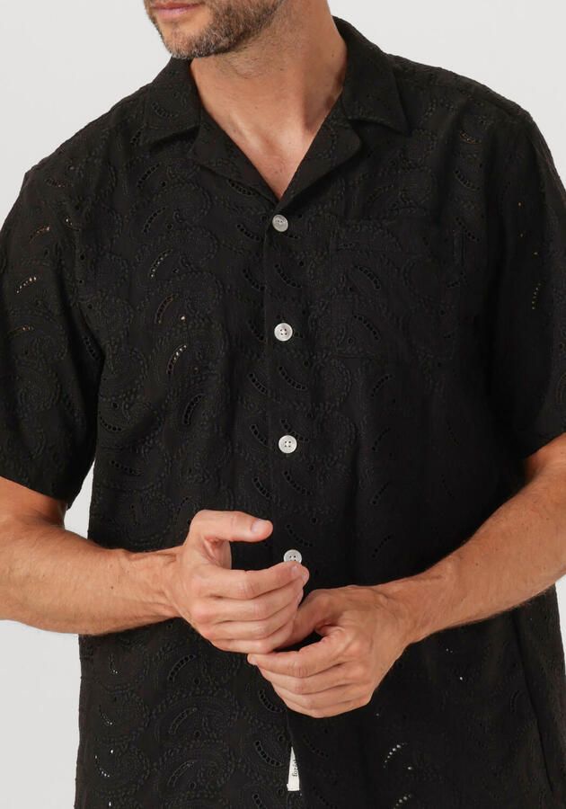FORÉT Forét Heren Overhemden Leo Paisley Shirt Zwart - Foto 3