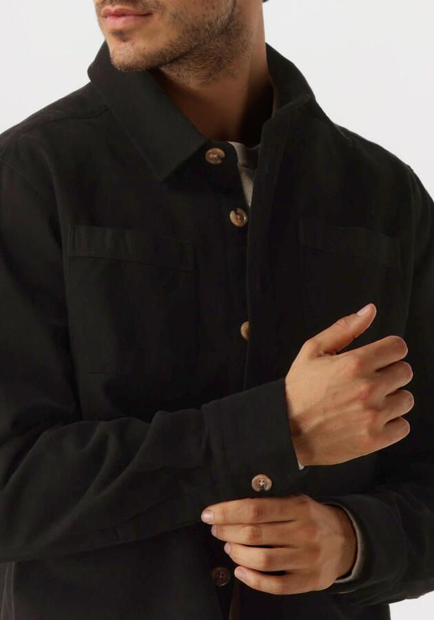 FORÉT Forét Heren Overshirts Fellow Twill Shirt Zwart - Foto 2