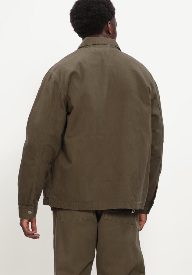 FORÉT Forét Heren Overshirts Forager Twill Jacket Khaki - Foto 3