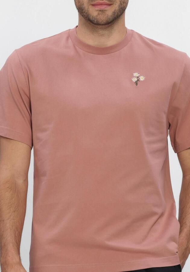 FORÉT Forét Heren Polo's & T-shirts Bellis T-shirt Roze - Foto 4