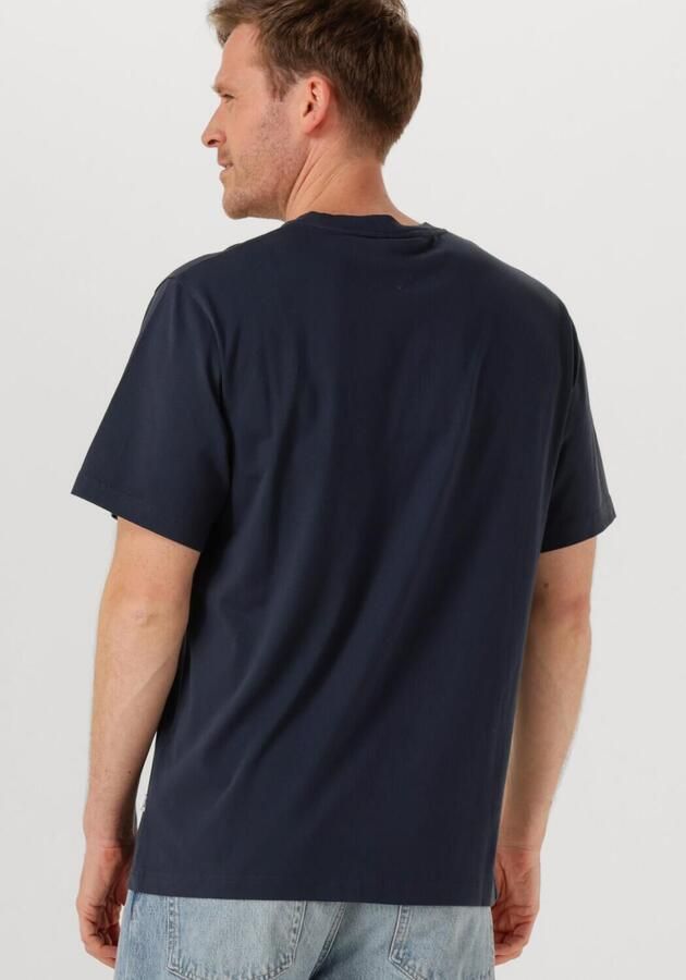 FORÉT Forét Heren Polo's & T-shirts Duck T-shirt Donkerblauw - Foto 2