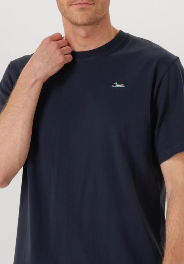 FORÉT Forét Heren Polo's & T-shirts Duck T-shirt Donkerblauw - Foto 3