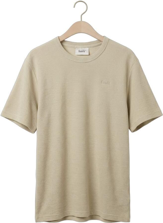 FORÉT Forét Heren Polo's & T-shirts Fir T-shirt Zand - Foto 2