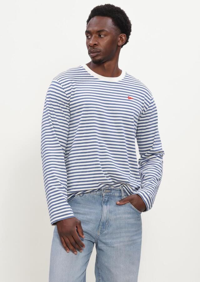 FORÉT Forét Heren Polo's & T-shirts Flag Longsleeve Blauw