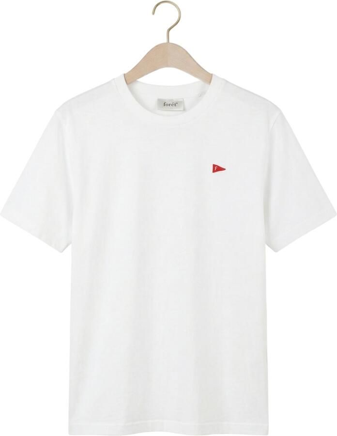 FORÉT Forét Heren Polo's & T-shirts Flag T-shirt Wit - Foto 2