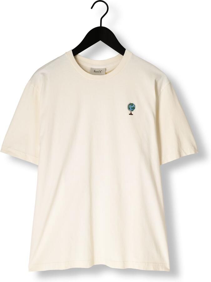 FORÉT Forét Heren Polo's & T-shirts Globus T-shirt Ecru