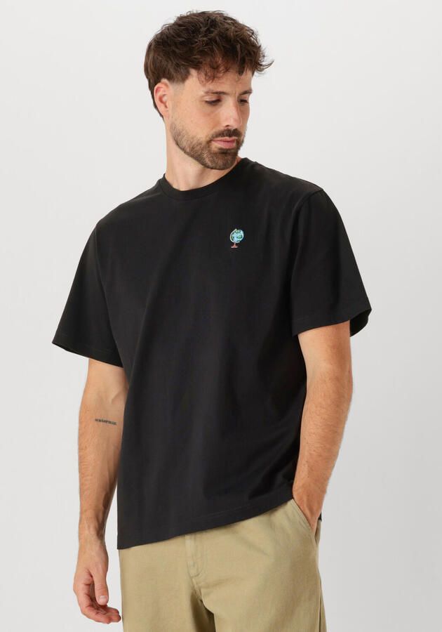 FORÉT Forét Heren Polo's & T-shirts Globus T-shirt Zwart - Foto 4