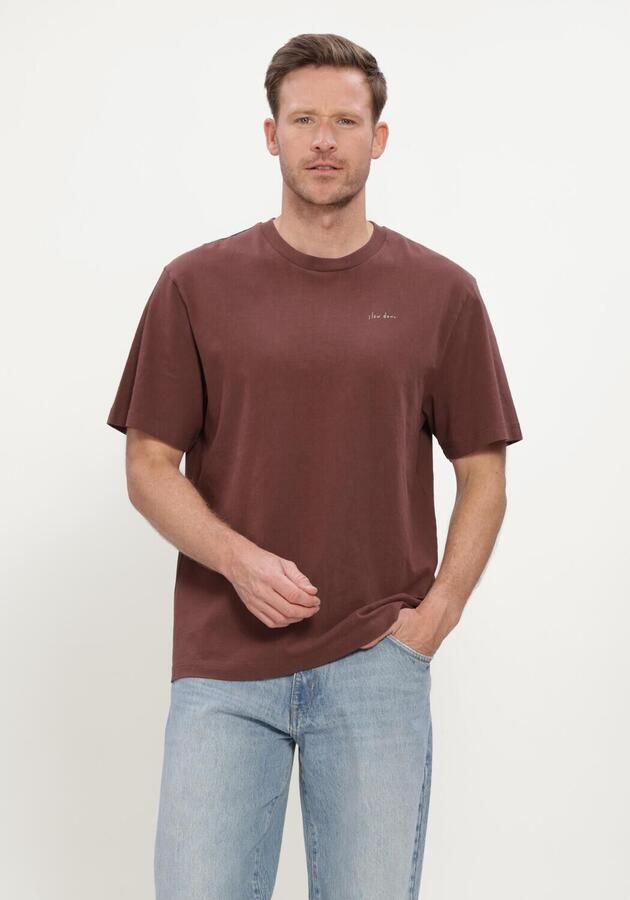 FORÉT Forét Heren Polo's & T-shirts Haze T-shirt Mole Bordeaux