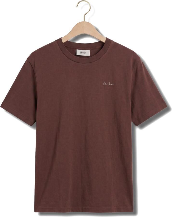 FORÉT Forét Heren Polo's & T-shirts Haze T-shirt Mole Bordeaux - Foto 2