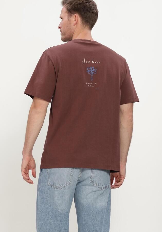 FORÉT Forét Heren Polo's & T-shirts Haze T-shirt Mole Bordeaux - Foto 3