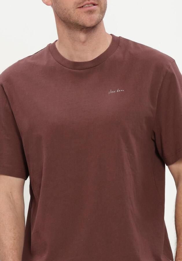 FORÉT Forét Heren Polo's & T-shirts Haze T-shirt Mole Bordeaux - Foto 4