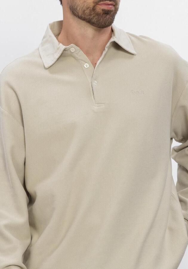 FORÉT Forét Heren Polo's & T-shirts Herb Textured Polo Zand - Foto 4