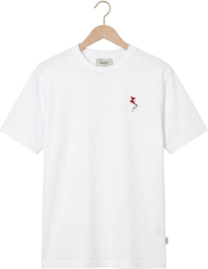 FORÉT Forét Heren Polo's & T-shirts Kite T-shirt Wit - Foto 2