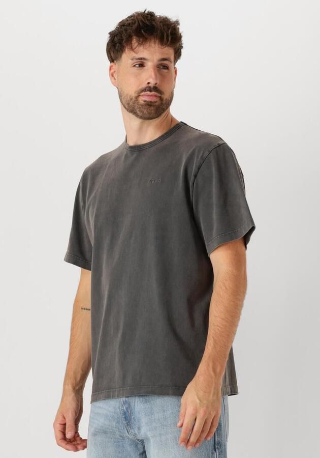 FORÉT Forét Heren Polo's & T-shirts Oak Faded Wash T-shirt Donkergrijs - Foto 4